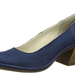 NWB Fly London Women's Luno188Fly Pumps, Cupi/Mous Blue, Size 42 - MSRP $200.00